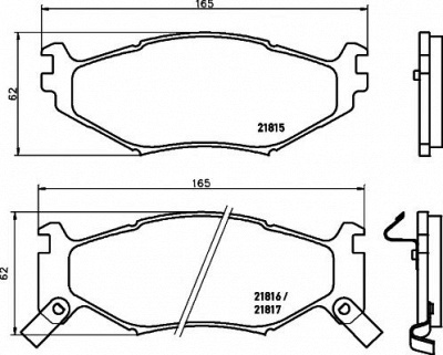 HELLA PAGID 8db355008211 -  Комплект тормозных колодок, дисковый тормоз